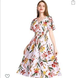 Flutter sleeve sundress